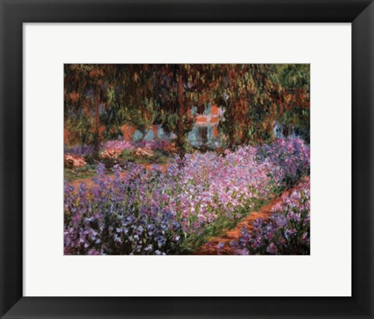 Framed Art The Artist's Garden at Giverny, c.1900 by Claude Monet Wall Decor 18x24 Artwork